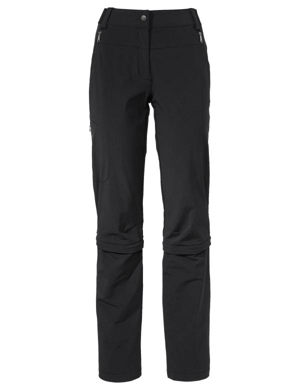 VAUDE Women's Farley Stretch Capri T-Zip Pants III black Gr&ouml;&szlig; 34-Short