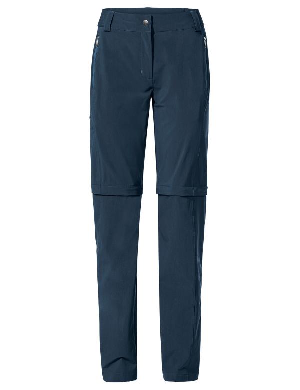 VAUDE Women's Farley Stretch ZO T-Zip Pants II dark sea Gr&ouml;&szlig; 48-Short
