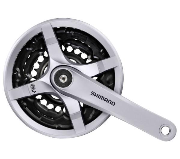 SHIMANO Kurbelgarnitur TOURNEY FC-TY501 6-fach/7-fach/8-fach 170 mm 42-34-24 Z&auml;hne