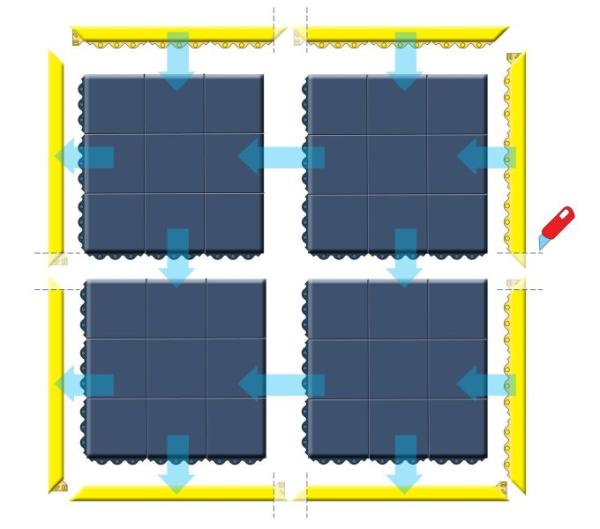 Bodenmatte / Arbeitsplatzmatte 19 mm ergonomisch Produktbild 1