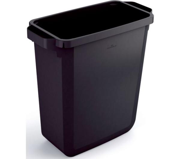 LISTA Abfallbehälter 60 L, 590 x 600 x 282 mm (B x H x T), 60 L, Schwarz