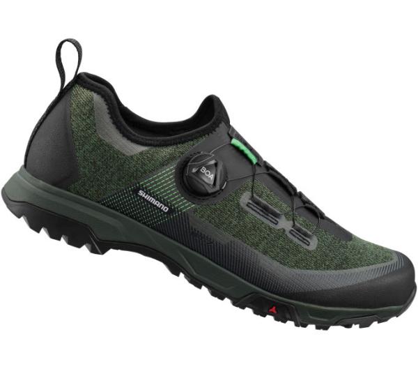 SHIMANO SHIMANO Fahrradschuhe ET701 Herren/Damen MTB FLATPEDAL Gr&ouml;&szlig;e 48 Gr&uuml;n