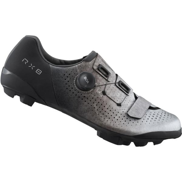 SHIMANO SHIMANO Fahrradschuhe RX801 Herren/Damen Gravel SPD Gr&ouml;&szlig;e 42 Silber