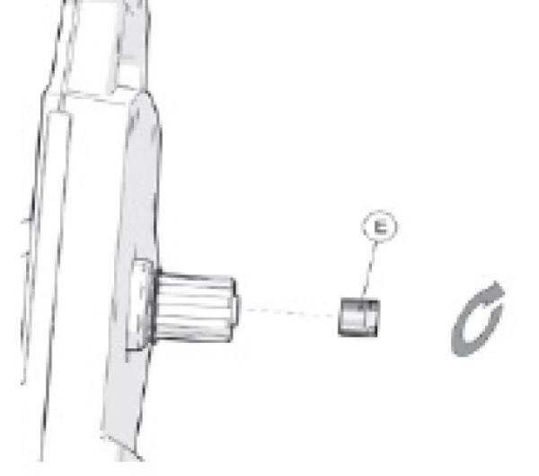 ELITE Adapter Thru-Axle 12x142 mm Rechts Drivo/Kura/Direto/Turno Produktbild 1