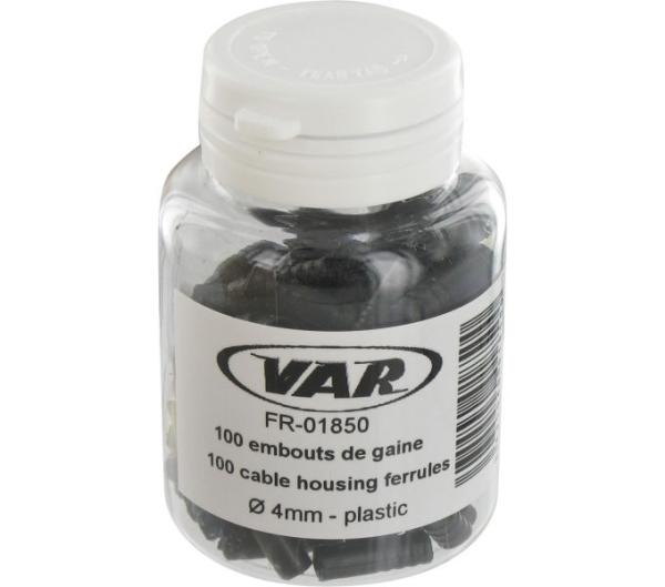 VAR 100 Stück. Außenhüllenendkappe FR-01850 Ø 4 mm