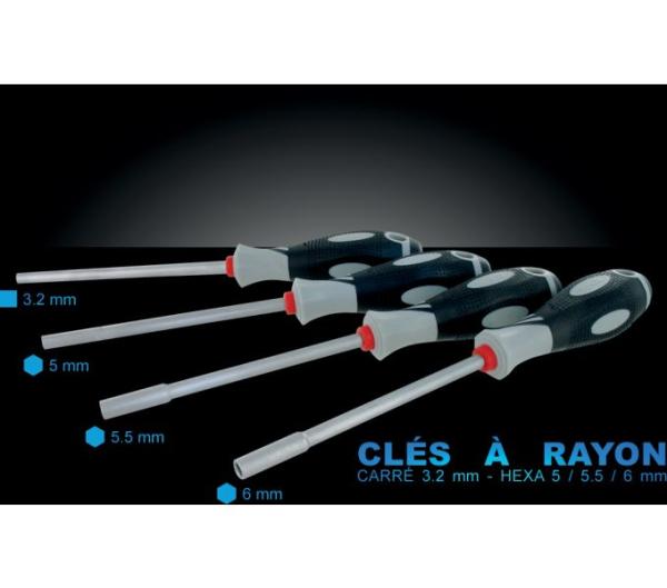 VAR Speichenschl&uuml;ssel RP-26400 3,2 mm, quadratisch Produktbild 1