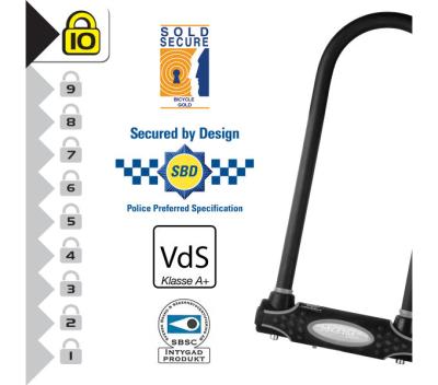 Master Lock B&uuml;gelschloss 8195LW Schwarz 13 mm x 280 mm x 110 mm Schl&uuml;ssel Produktbild 2