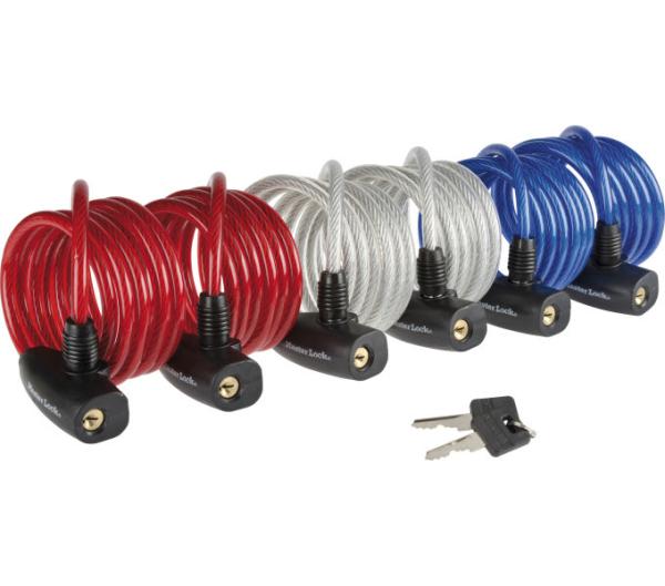 Master Lock Kabelschloss Family 6er Pack 8 mm x 1800 mm Schlüssel