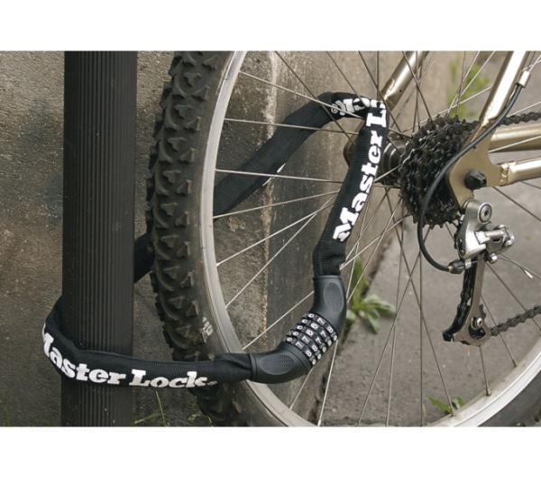 Master Lock Kettenschloss 8392 Schwarz 8 mm x 900 mm Zahlenkombination einstellbar Produktbild 1