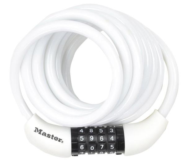 Master Lock Kabelschloss 8221 4er Pack 8 mm x 1800 mm Zahlenkombination einstellbar Produktbild 5