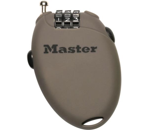 Master Lock Kabelschloss Retractor 4er Pack 2 mm x 700 mm Zahlenkombination einstellbar Produktbild 5