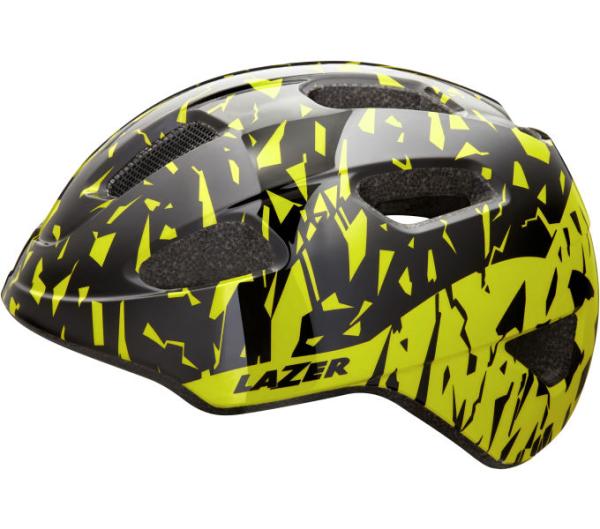 LAZER LAZER Helm Nutz KinetiCore Kids & Junior Black Flash Yellow Unisize 50-56 cm Produktbild 3