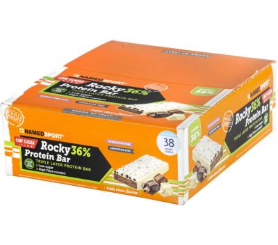 NAMEDSPORT NAMEDSPORT Proteinriegel ROCKY 36% PROTEIN BAR Triple Choco 12 x 50 g Produktbild 1