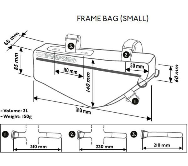 PRO Rahmentasche klein Discover 3,0 l Produktbild 4