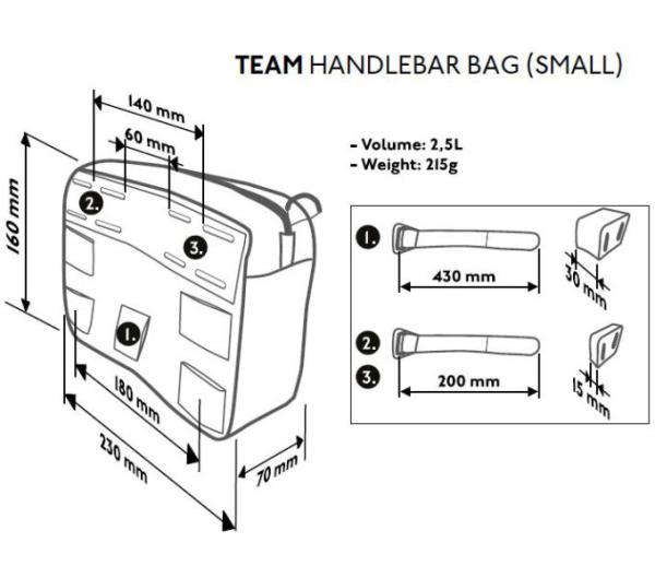 PRO Lenkertasche klein Discover 2,5 l Produktbild 4