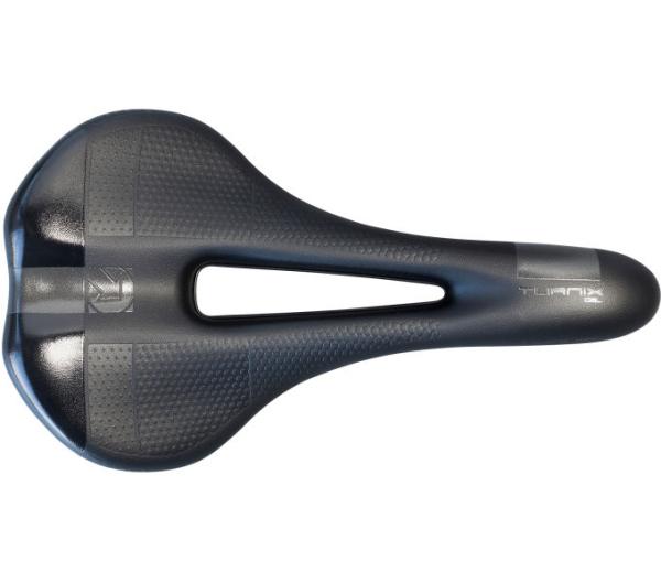 PRO Fahrradsattel Turnix Gel 142 mm Schwarz Edelstahl Gestell Produktbild 3