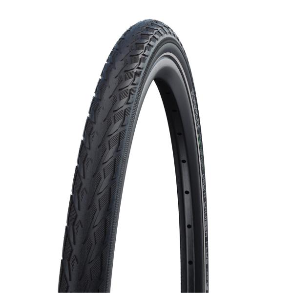 Schwalbe DRAHTREIFEN DELTA CRUISER PLUS ActGreen Compound PunctureGuard 47-406 Schwarz/Re